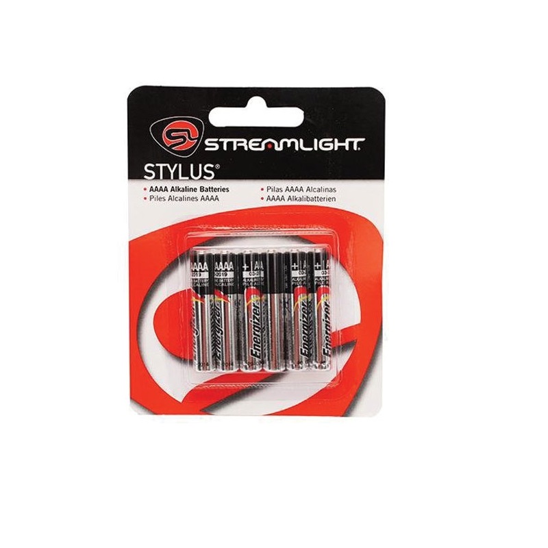 Streamlight AAAA Batteries for Stylus Pocket Lights in 6 Pk
